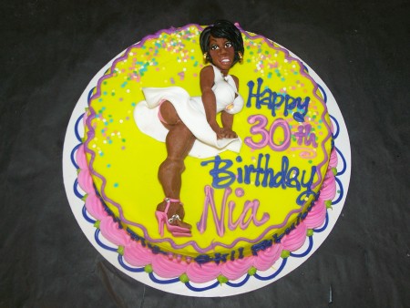 Erotic birthday cake
