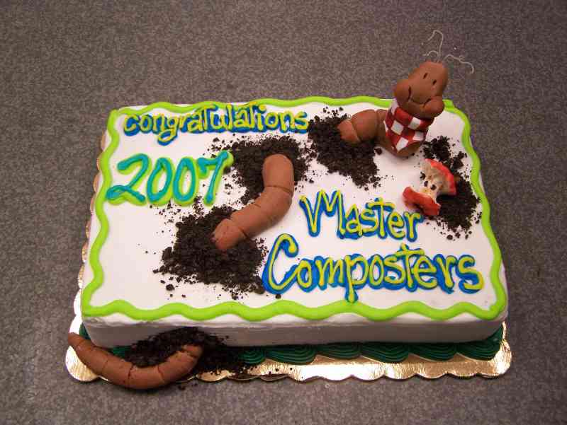 Composting worm cake - le' Bakery Sensual