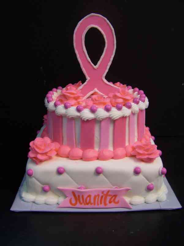 Sam's Cakes: Pink Bra cake for Breast cancer